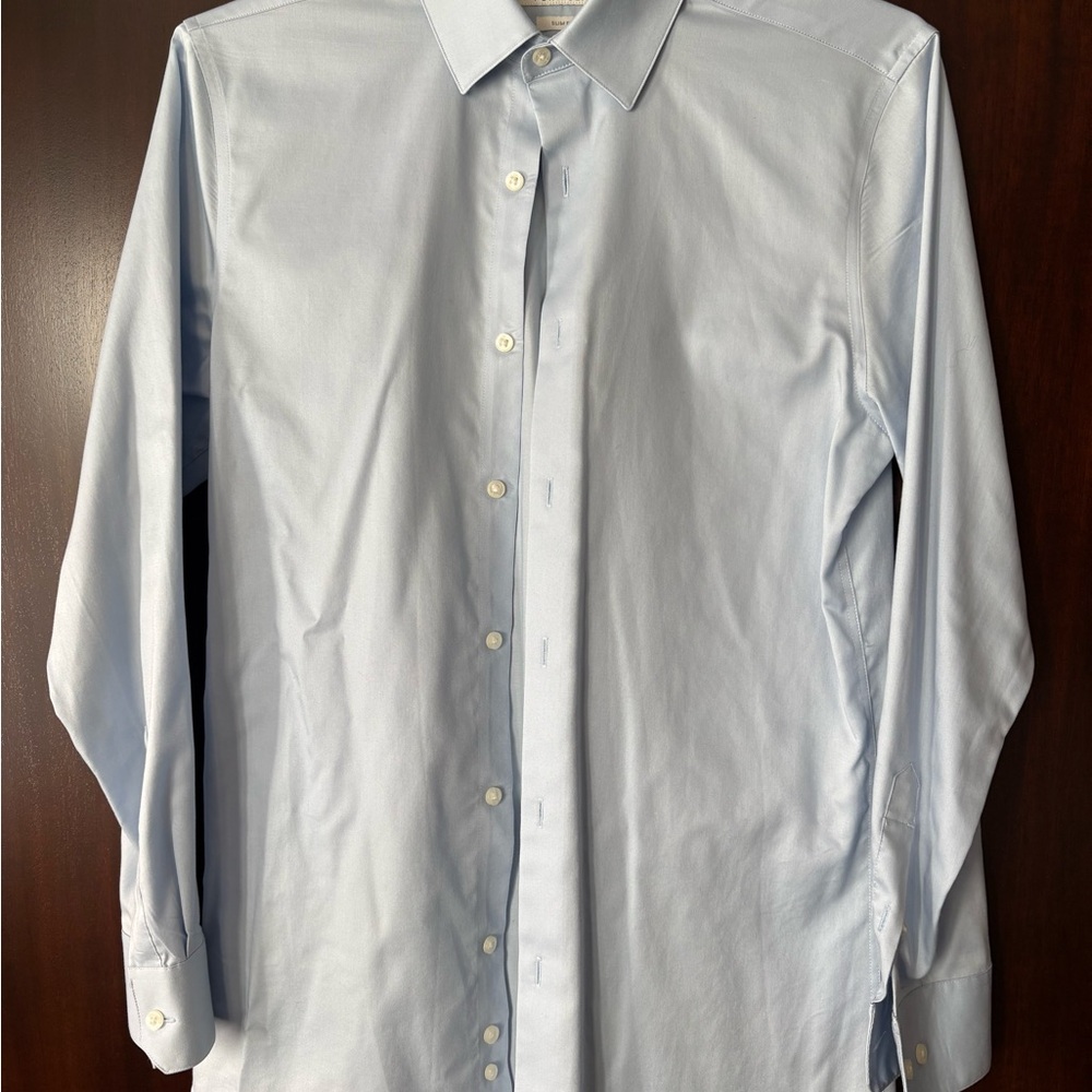 Perry Ellis Portfolio Slim Fit Dress Shirt, Size S